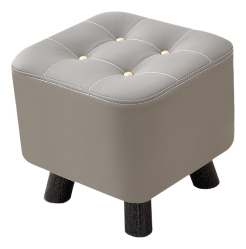Reposapiés Compacto, Taburete De Relajación Otomano Gris