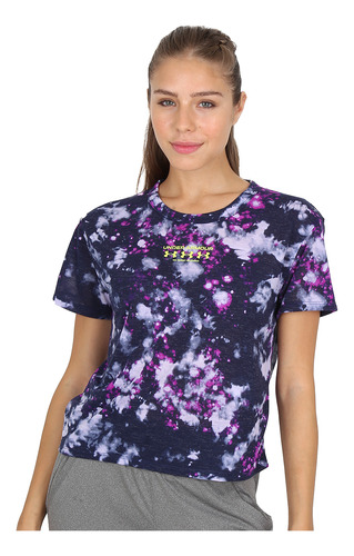 Remera Running Under Armour Run Trail Mujer En Violeta Y Azu