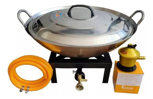 Disco De Cocimiento 45cm Con Tapa Regulador Y Fogón