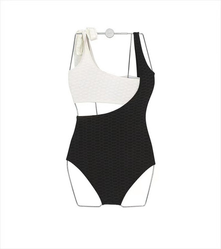 Bikini Bandeau De Dos Piezas Con Cintura Alta
