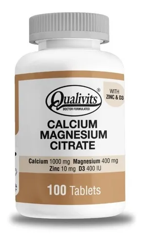 comprar Qualivits® Calcio + Magnesio + Zinc + Vit D3 | 100 Tabletas