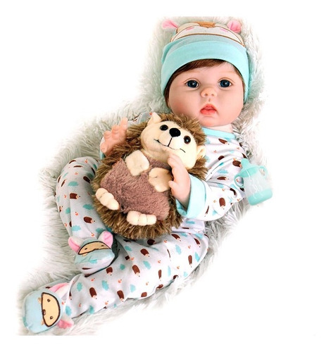 Reborn Bebe Realista  Baby Doll 55 Cm Ropa Accesorios 