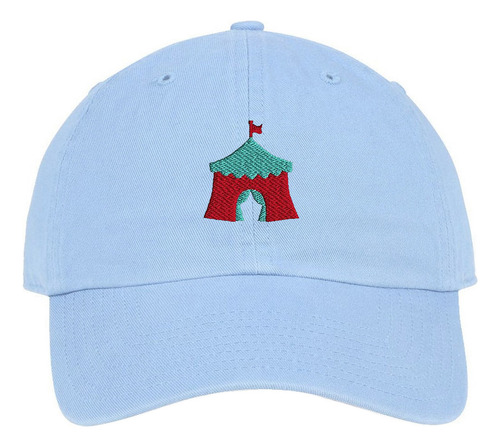 Gorra Infantil Nene Nena Celeste Carpa De Circo Celeste Ajustable Lisa
