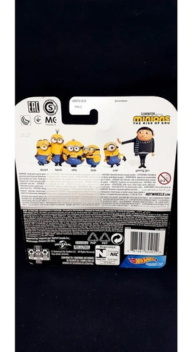 Imagem 3 de 3 de Carrinho Hot Wheels Dos Minions Raridade Colecionador Mattel