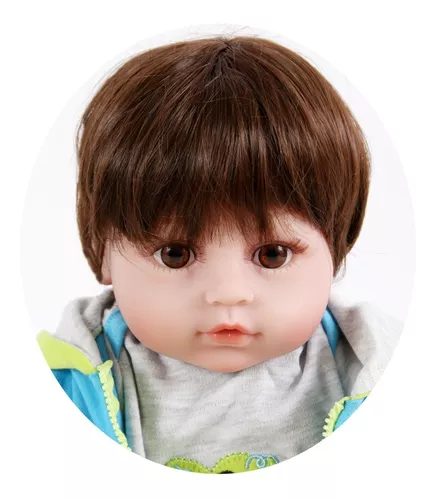 Bebê Boneca Reborn Realista Girafinha Menina de Silicone 48cm Olhos  Castanhos (Pode Dar Banho) IG-500