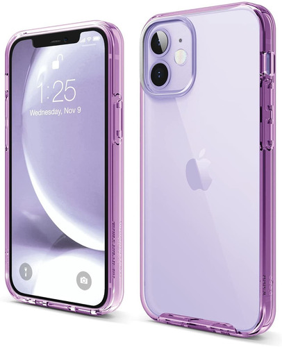 Funda Para iPhone 12 Mini - Violeta Transparente