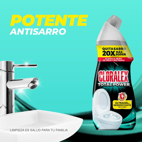 Cloralex Total Power Ultragel Cuello De Pato Sin Cloro
