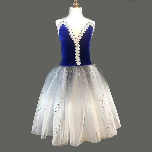 Vestido Largo Con Falda Tutú De Ballet De Terciopelo Para Mu