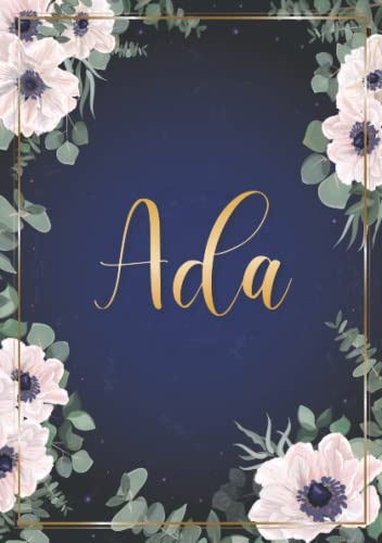 Ada: Cuaderno De Notas A5 | Nombre Personalizado Ada | Regal