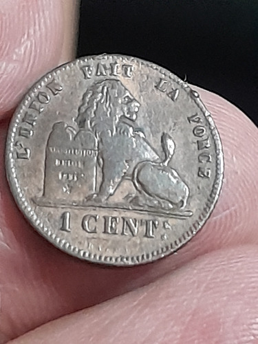 Moneda Belgica 1 Centime 1874 Km#33.1 Ref 741 Libro 4