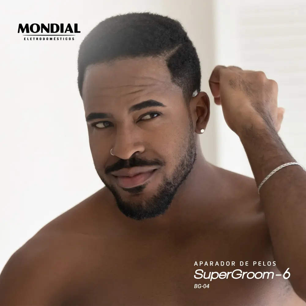 Cortador De Cabelo Mondial Super Groom 6 Bg 04 Melhor Categ Preto/verde 8