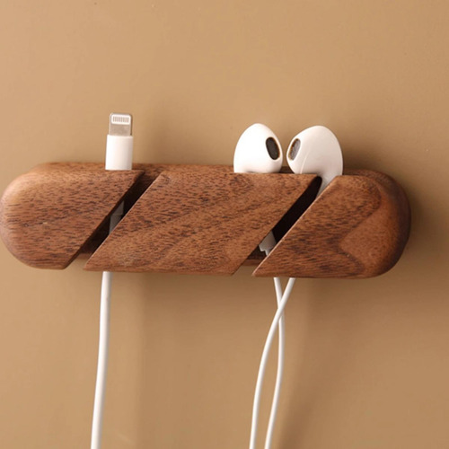 Cable Multifunción De Madera Para Gestión De Cables, Pequeño