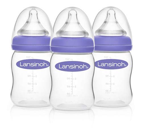 Tetero Lansinoh Momma De 5 Oz Con Chupo Natural Wave Pack