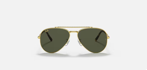 Ray-ban New Aviator Rb3625 Pilot . Verde Oscuro Dorado Dorado