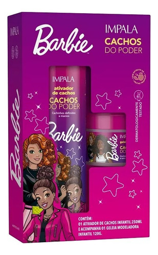  Kit Barbie Ativador De Cachos 250ml + Geleia Modeladora 120g