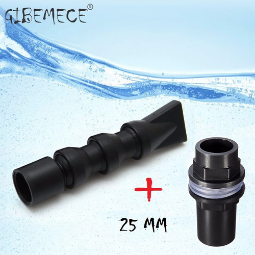 Conector 25mm + Tubo De Retorno De Agua  Para Acuario Marino