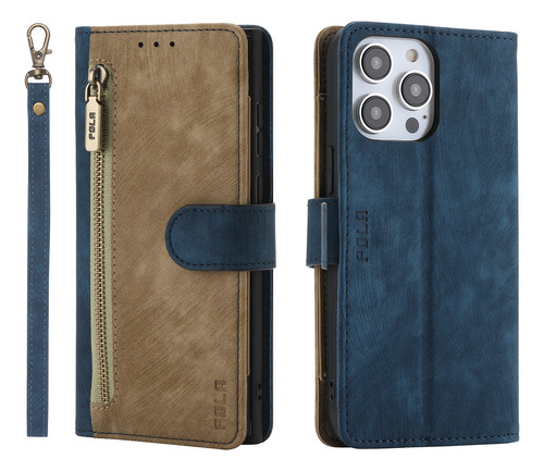 Funda Para Nokia Note Serie 7/8/10/12, Retro, Funda Anticaída Con Cierre Magnético Y Soporte, Color Negro Y Azul