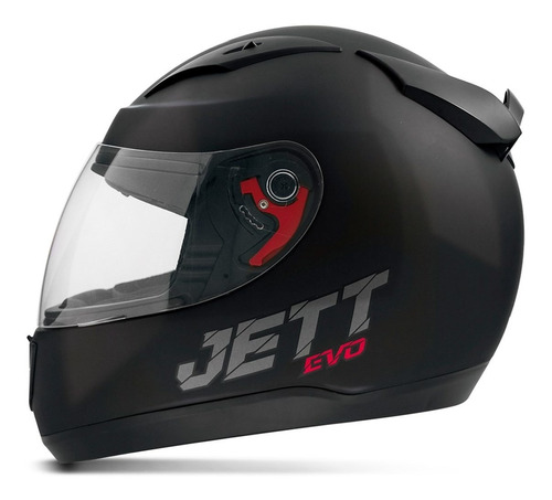 Capacete Para Moto Integral Pro Tork Jett Evo Line Solid Preto Tamanho 60