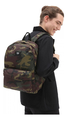 Mochila Vans Old Skool Backpack Classic Camo Militar Original