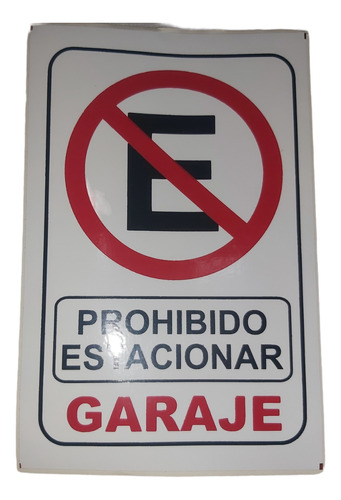 5 Calcomania Sticker Prohibido Estacionar Garaje 10x 15