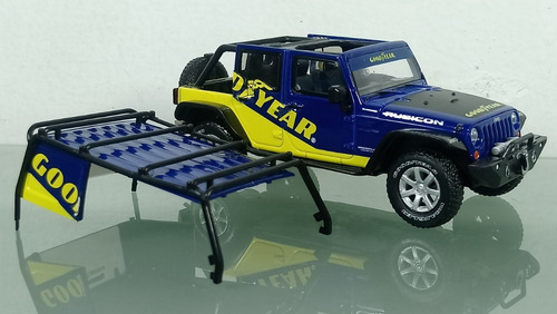 Jeep Wrangler Rubicon 2016 Goodyear Greenlight Escala 1/43 Color Azul