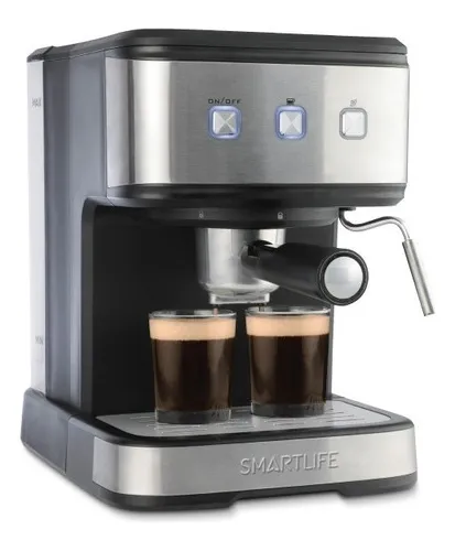 Cafetera Espresso Smartlife Sl-ec8501 Espumador Cápsulas Gris