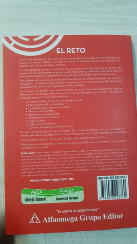 Libro El Reto De Pablo Adan