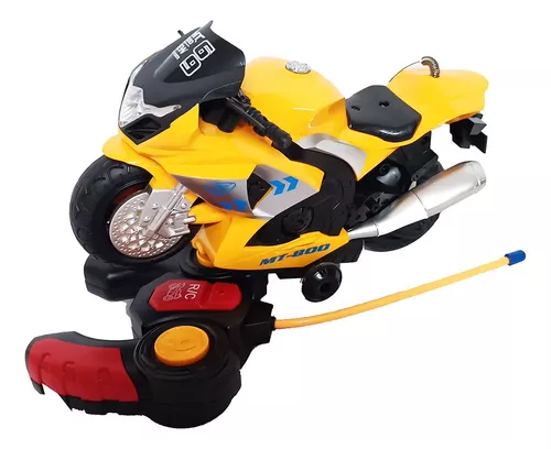 Moto De Corrida Esporte Controle Remoto Infantil 360 Grau Cor Azul Ou  Vermelha