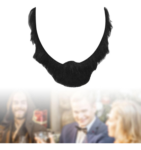 Disfraz De Barba Falsa Barba Realista De Halloween Bigotes