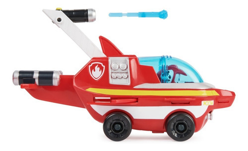 Imagen 6 de 10 de Paw Patrol, Vehículo Transformable De Marshall Con Figura Color Rojo