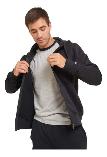 Campera Felpa Unisex Adulto Sw Negro - Mundo Trabajo