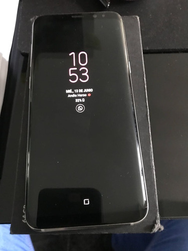 Galaxy S8 Plus Grey Con Detalle En El Cristal