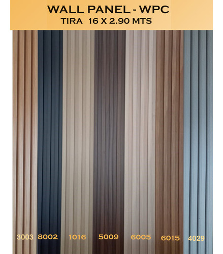 Revestimiento De Pared Wall Panel Varillado Pvc Wpc Cod 6015