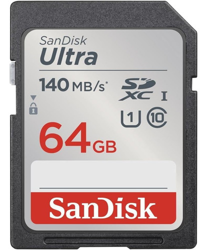 Tarjeta Memoria Sandisk Ultra 64gb Clase10 Sdxc Uhs-i 80mb/s
