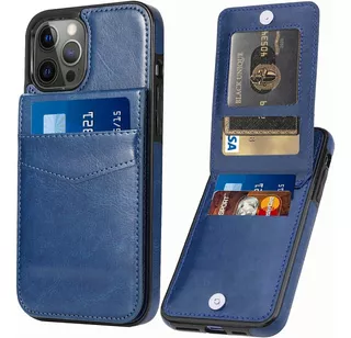 Seabaras Funda Tipo Cartera Cuero iPhone 13 Pro