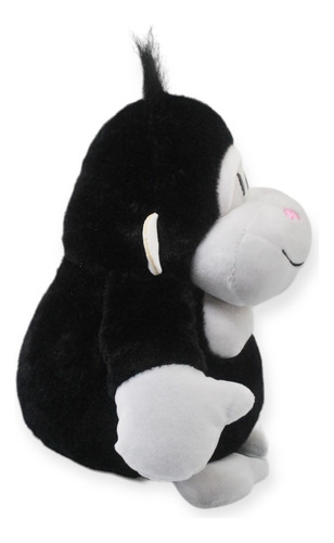 Peluche Gorila Sonriente Negro Pequeño Juguete 24cm
