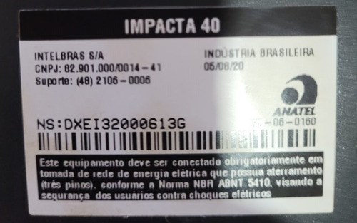 Imagem 2 de 5 de Central Pabx Intelbras Impacta 40 C/ 04 Linhas E 16 Ramais