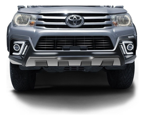 Burrera Bumper Defensa Con Luz Air Design Toyota Hilux 16/18