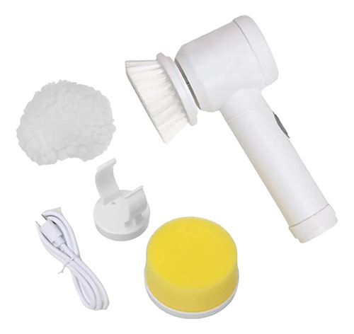 Limpiador Cepillo Mágico Eléctrico 5 En 1 - Blanco
