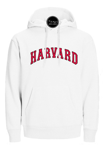 Buzo Hoodie Capota Deportivo Harvard University Usa 