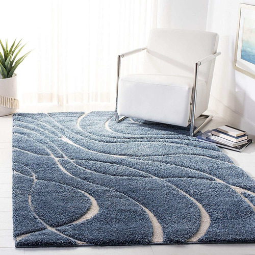 Safavieh F Da Shag Collection Sg471 Alfombra De Felpa D...