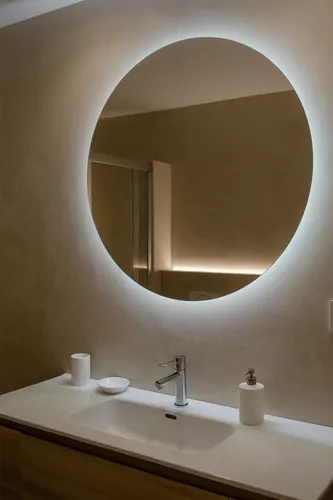 Espejo Luz Led 60 Cm Diam Redondo Para Baño Accesorios Caba - $ 109.900