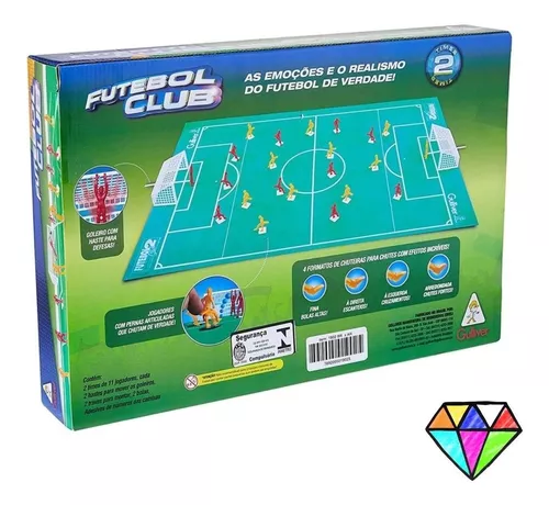 Jogo Futebol De Botão Completo Com Seleções 2 Times Original Gulliver Bolão  Mesa Classicos Brasil Argentina Seleções copa do mundo 2 times 2 jogadores