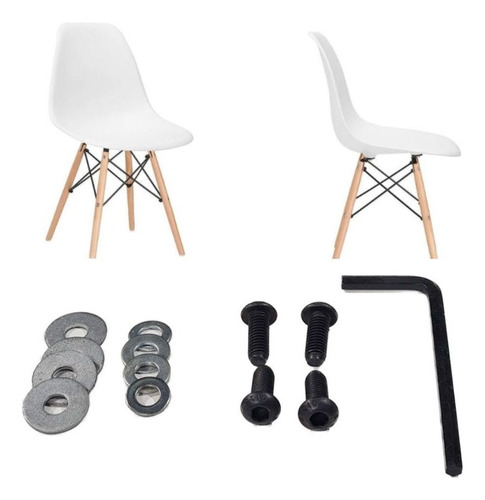 Kit De Parafusos Cadeira Eames Eiffel Com Chave Allen