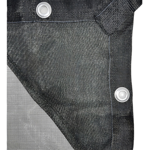 Bvioz, Lienzo Confeccionado 3.7x3 Metros, Malla 50% Sombra, Monofilamento, Color Negro, Protección Uv-11, 120 Gramos/m2