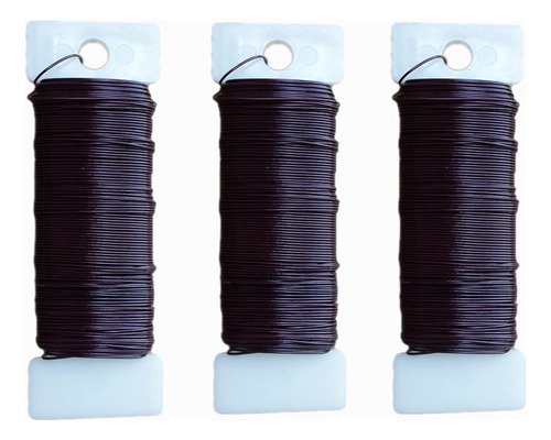 3 Rollos De Alambre Flexible De Flor Arreglo , Corona,...