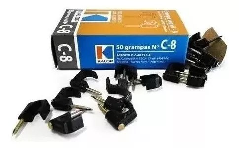 Grampa Para Cable Coaxil N°15 KALOP X Unidad
