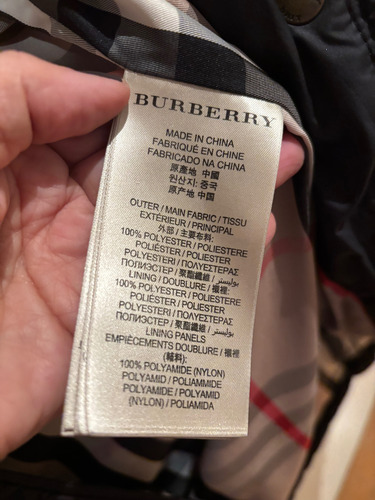 Burberry Camparon Con Cinto Mujer Campera (Usado)