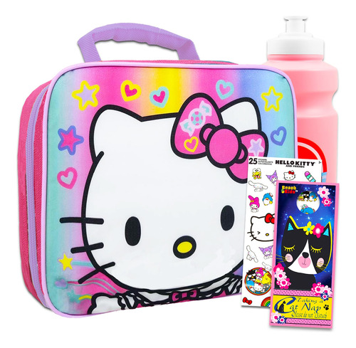 Hello Kitty Juego De Lonchera Para Ninas  Paquete Con Bolsa