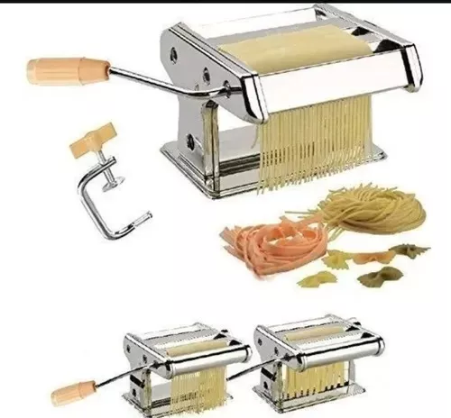 Maquina De Fideos 2 En 1 Fabrica Pastas Grande Estira Masa